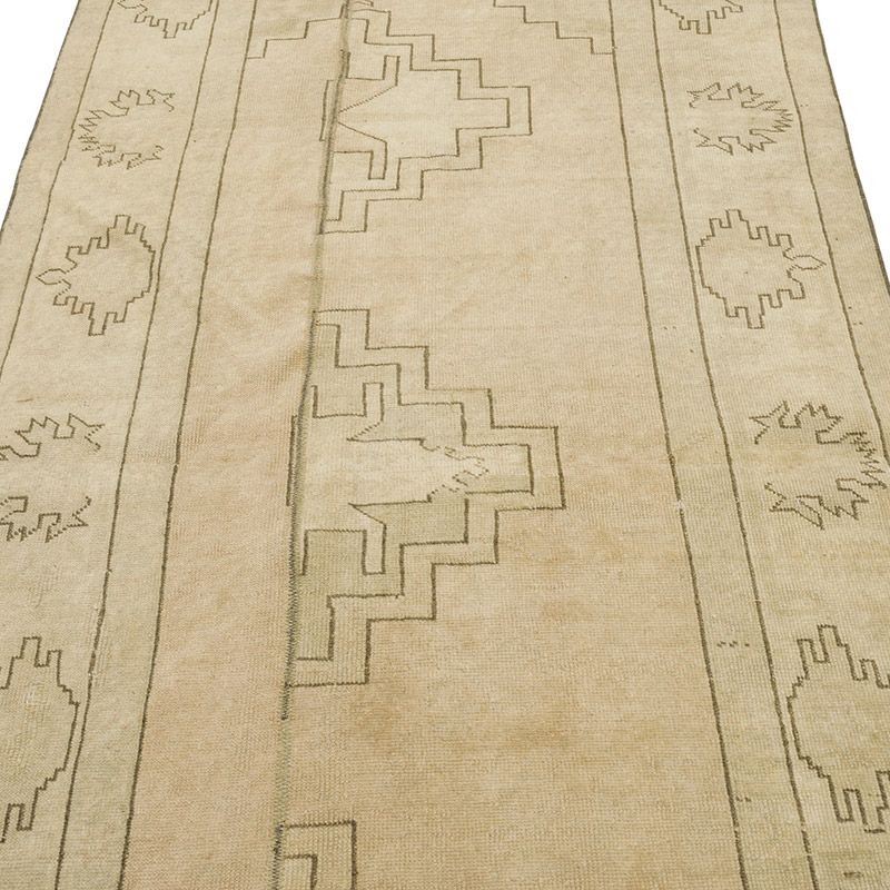 Pasillo Vintage Turco Anudado a Mano - 115 cm x 276 cm - K0088098