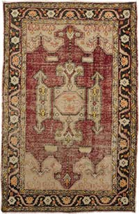 Alfombra Vintage Turca Anudada a Mano - 147 cm x 227 cm