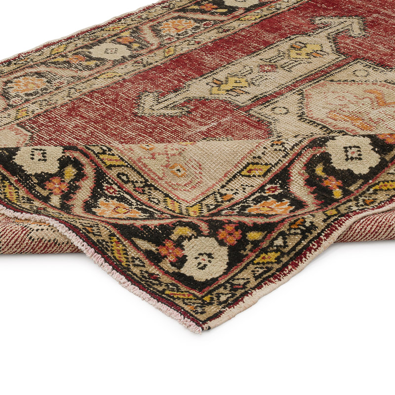 Alfombra Vintage Turca Anudada a Mano - 147 cm x 227 cm - K0088101