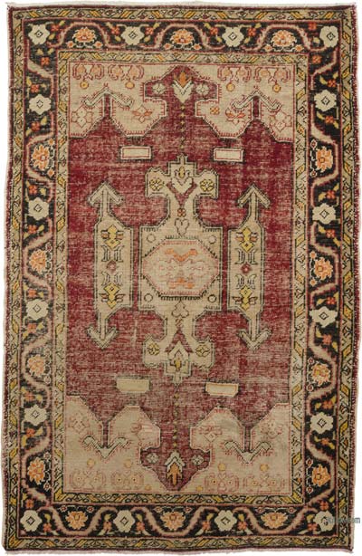 Vintage Turkish Hand-Knotted Rug - 4' 10" x 7' 5" (58" x 89")