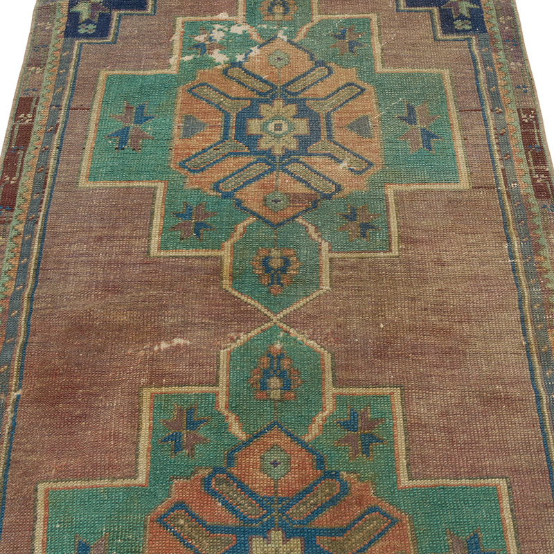 Vintage Turkish Hand-Knotted Runner - 2' 9" x 6' 9" (33" x 81") - K0088109