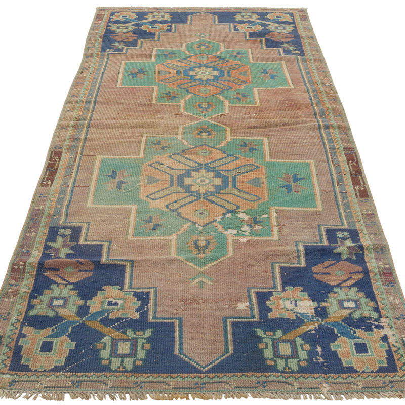 Vintage Turkish Hand-Knotted Runner - 2' 9" x 6' 9" (33" x 81") - K0088109