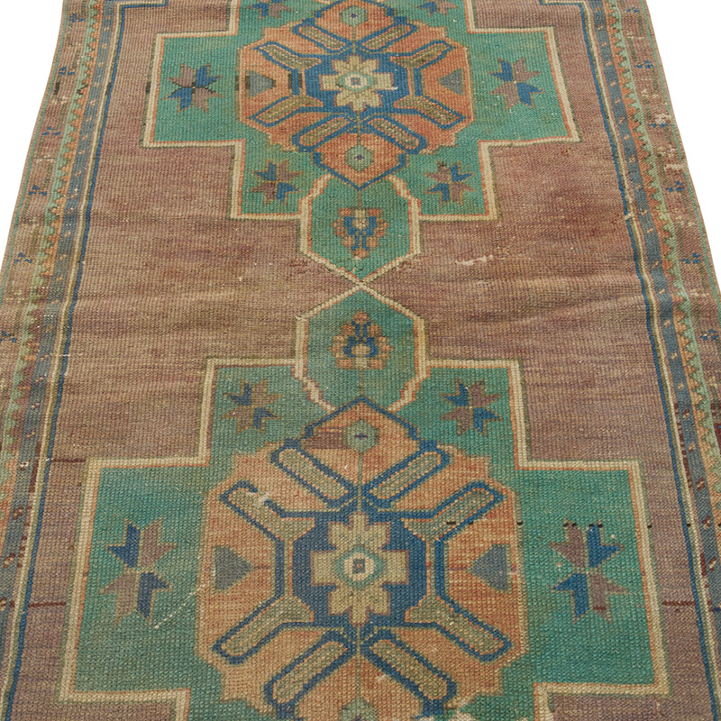 Vintage Turkish Hand-Knotted Runner - 2' 9" x 6' 9" (33" x 81") - K0088109