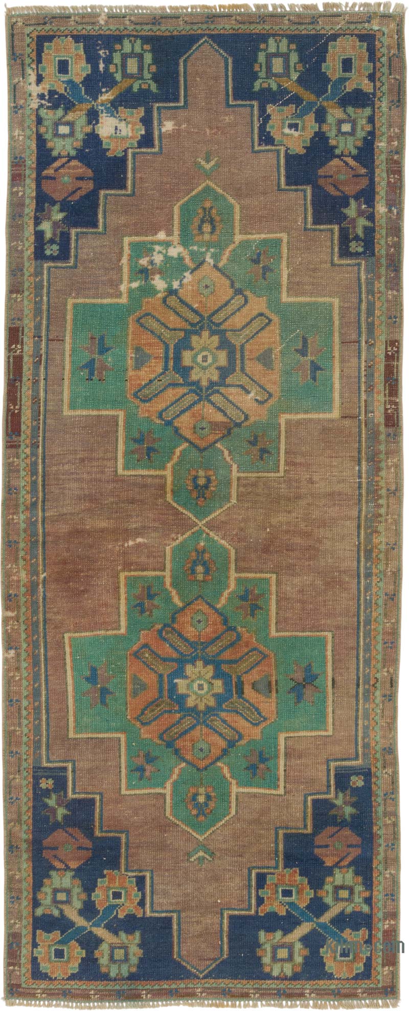 Vintage Turkish Hand-Knotted Runner - 2' 9" x 6' 9" (33" x 81") - K0088109