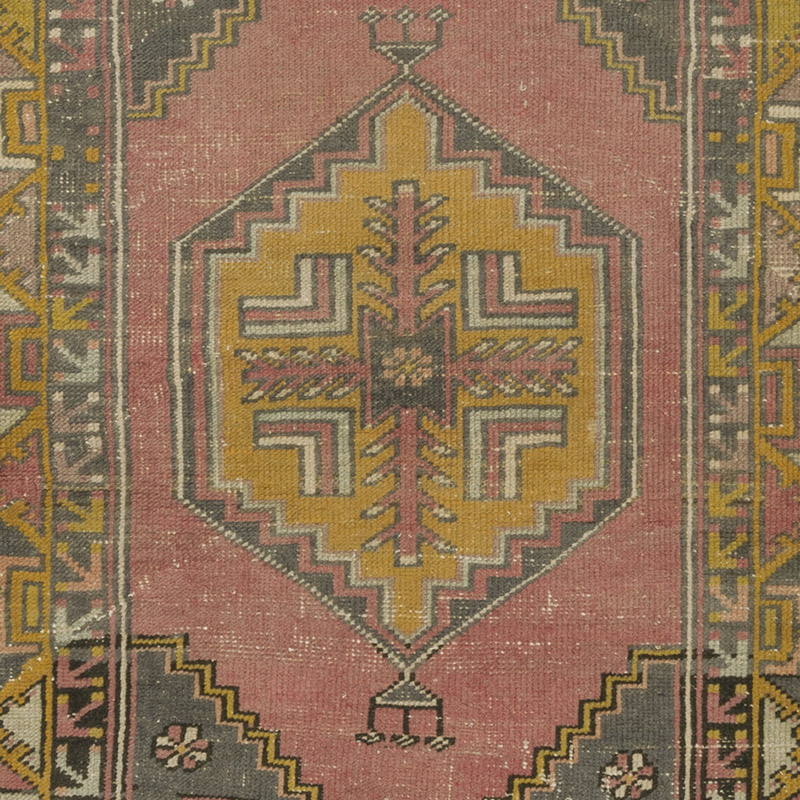 El Dokuma Vintage Halı - 110 cm x 168 cm - K0088111