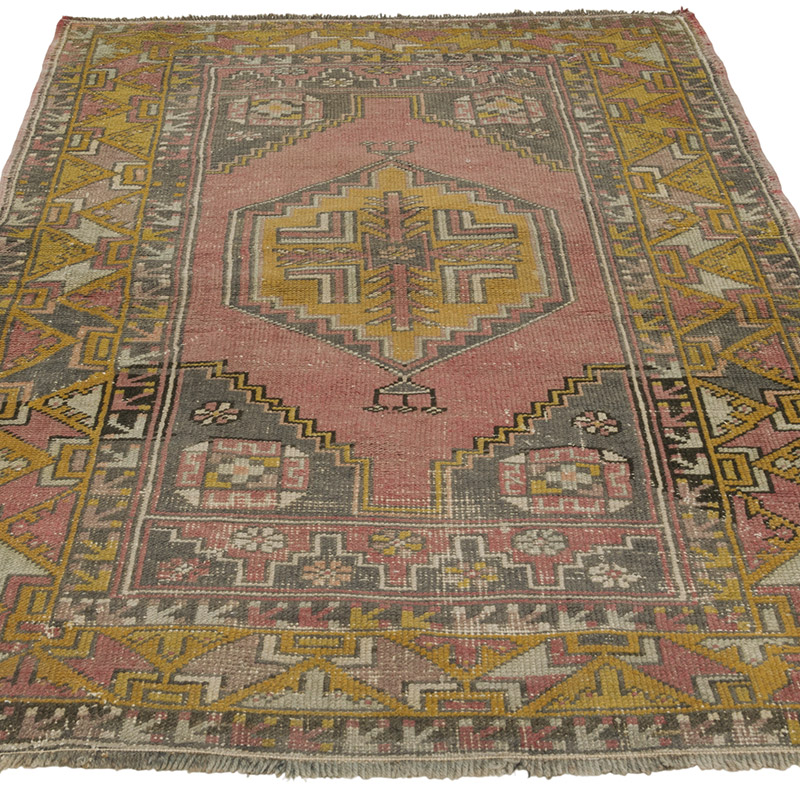 El Dokuma Vintage Halı - 110 cm x 168 cm - K0088111