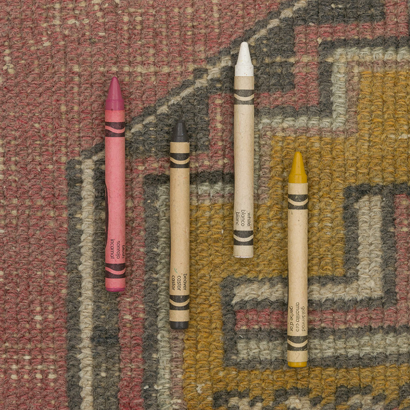 El Dokuma Vintage Halı - 110 cm x 168 cm - K0088111