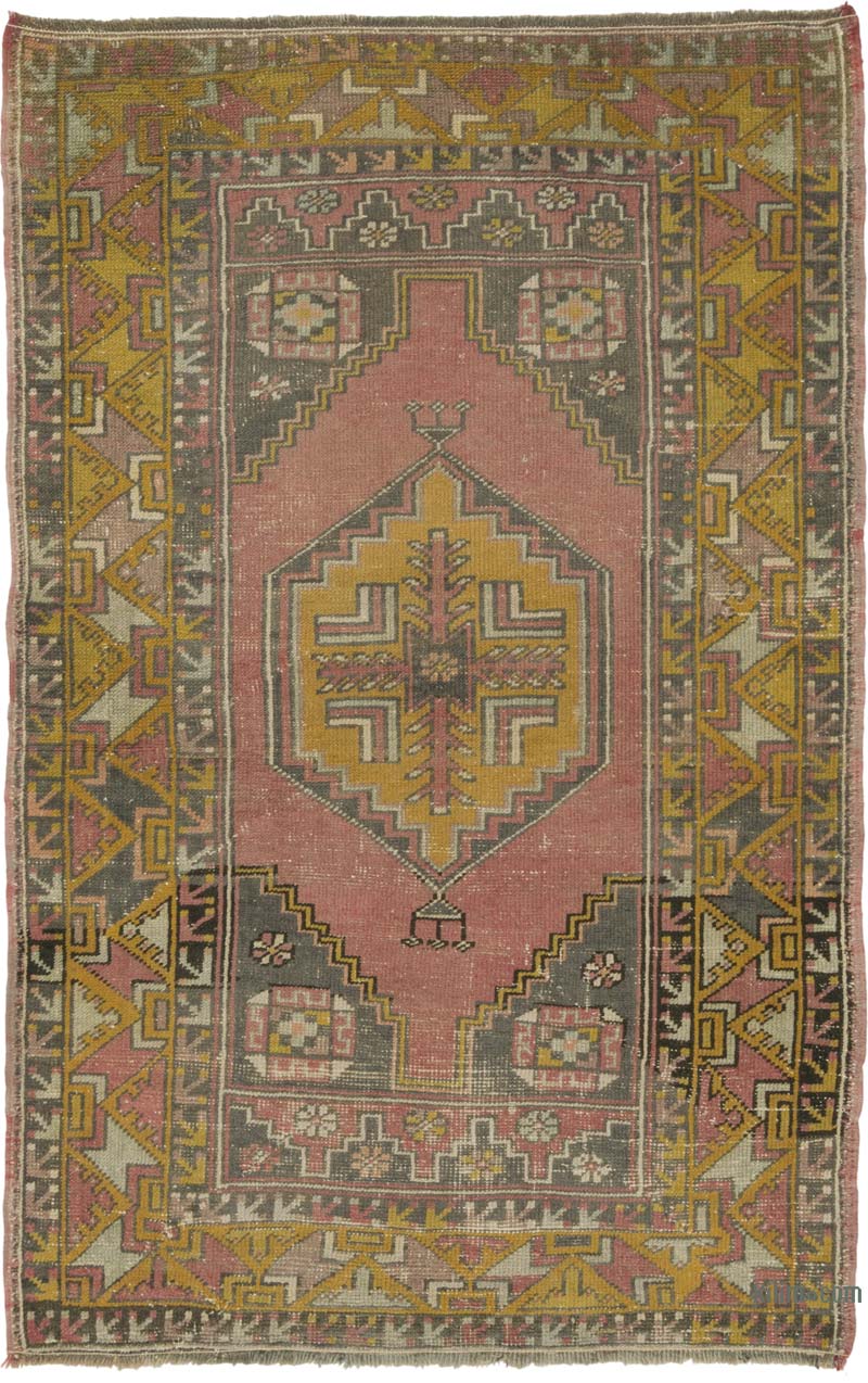 El Dokuma Vintage Halı - 110 cm x 168 cm - K0088111