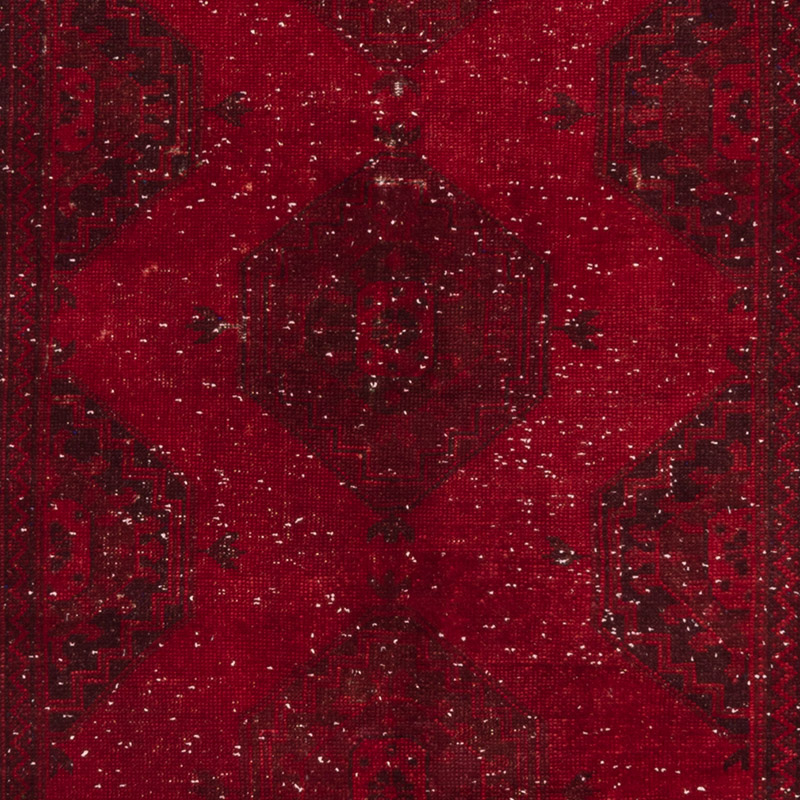 Alfombra Turca Vintage Sobre-teñida - K0088112