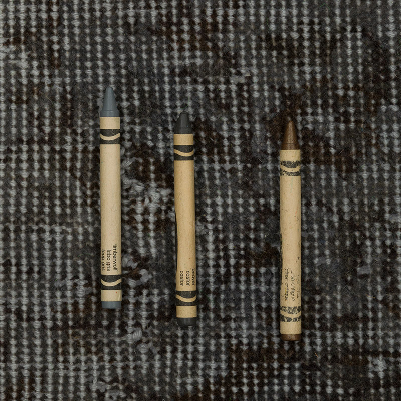 Over-dyed Vintage Hand-Knotted Turkish Rug - K0088114