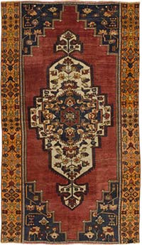 Alfombra Vintage Turca Anudada a Mano - 155 cm x 265 cm