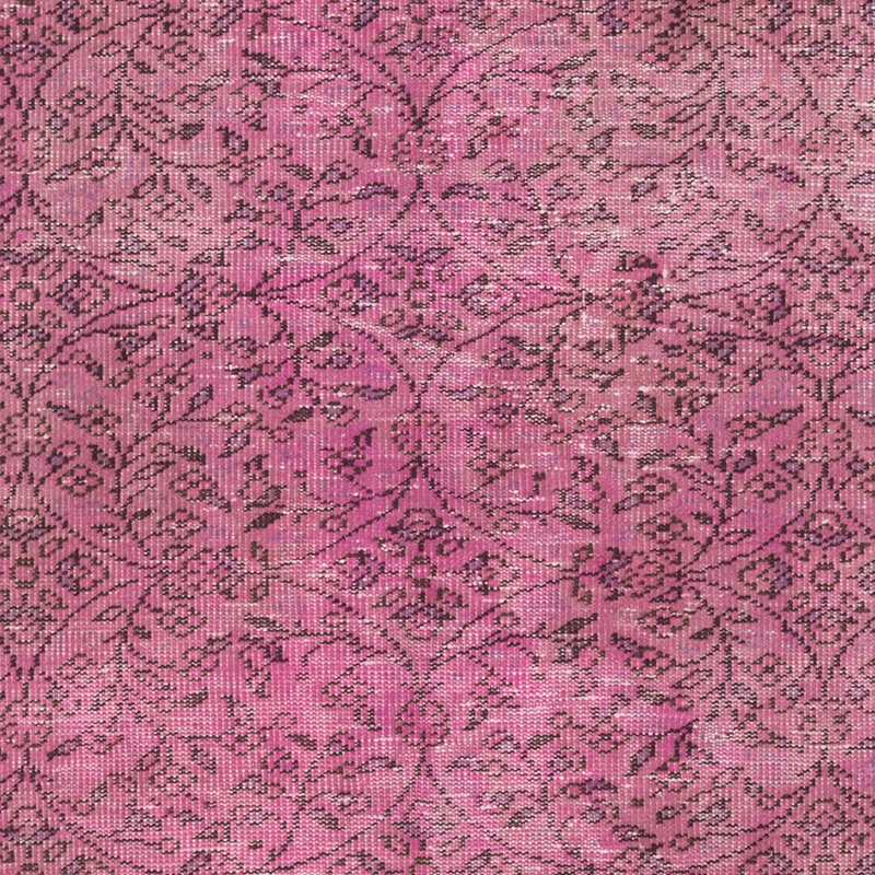 Over-dyed Vintage Hand-Knotted Turkish Rug - K0088120