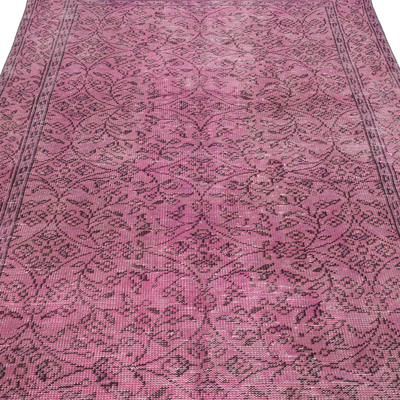 Over-dyed Vintage Hand-Knotted Turkish Rug - K0088120