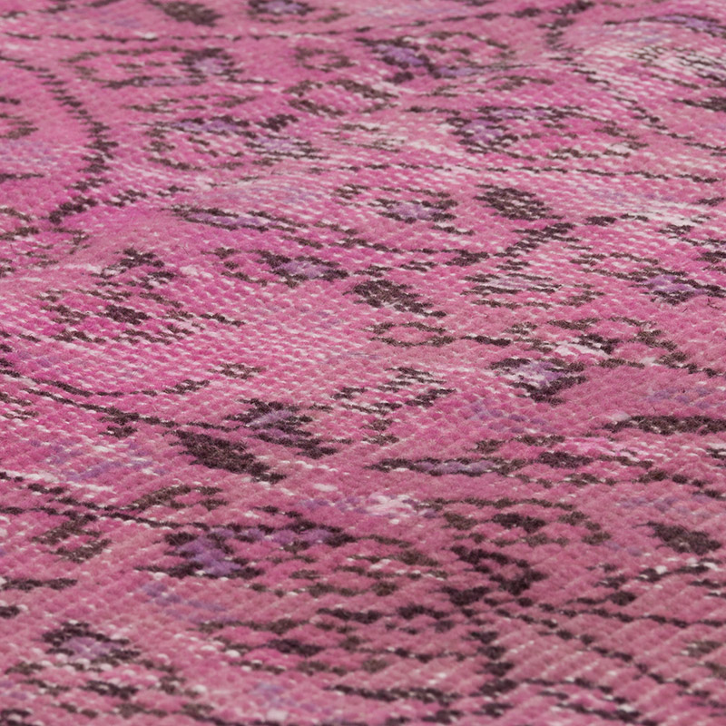 Over-dyed Vintage Hand-Knotted Turkish Rug - K0088120