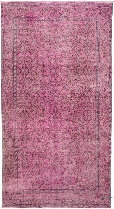 Boyalı El Dokuma Vintage Halı