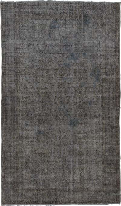 Boyalı El Dokuma Vintage Halı