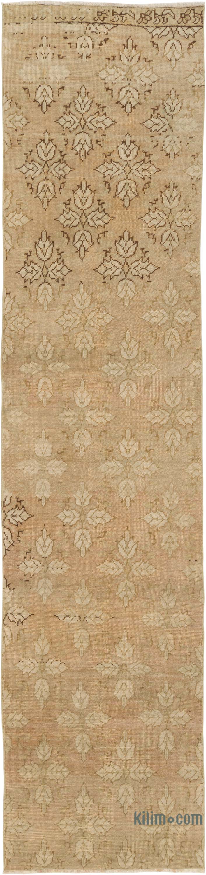 Vintage Turkish Hand-Knotted Runner - 2' 2" x 9' 3" (26" x 111") - K0088123