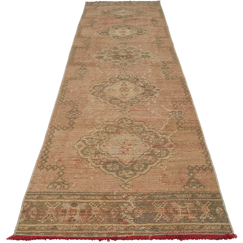 Vintage Turkish Hand-Knotted Runner - 2' 7" x 10' 8" (31" x 128") - K0088127