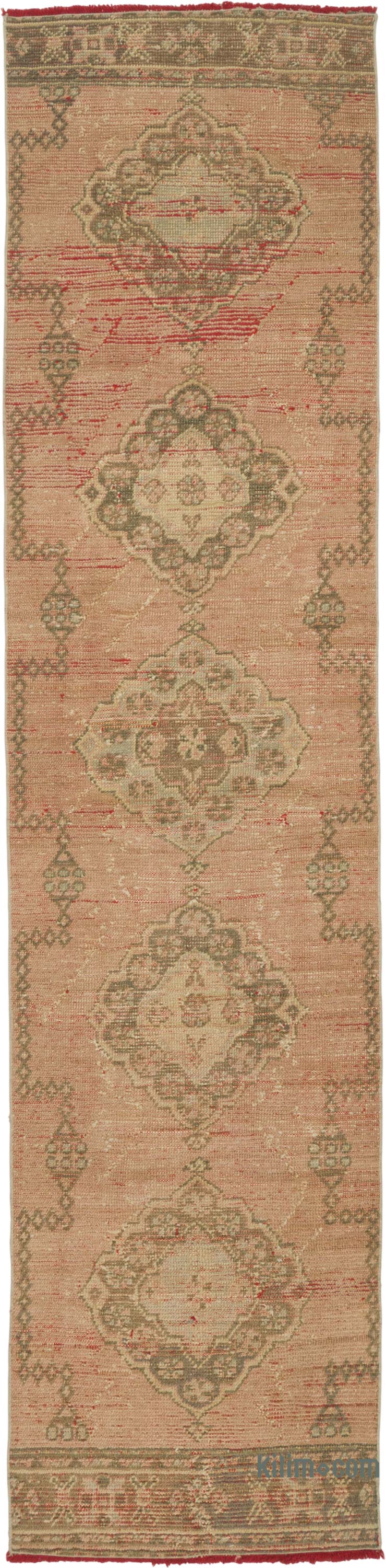Vintage Turkish Hand-Knotted Runner - 2' 7" x 10' 8" (31" x 128") - K0088127