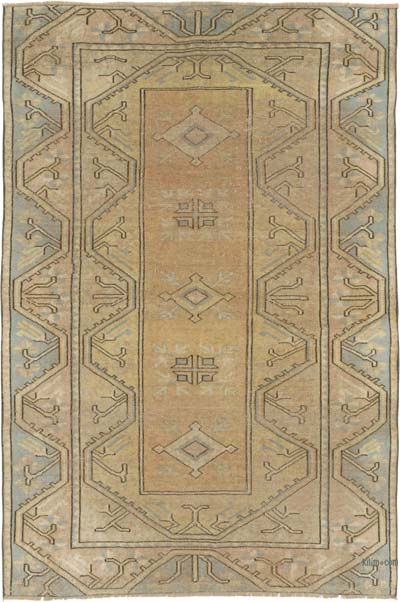 El Dokuma Vintage Halı - 122 cm x 181 cm