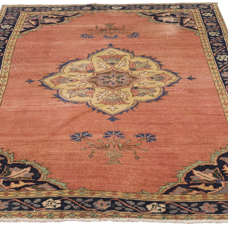 El Dokuma Vintage Halı - 108 cm x 160 cm - K0088130