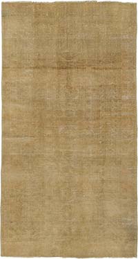 Over-dyed Vintage Hand-Knotted Turkish Rug