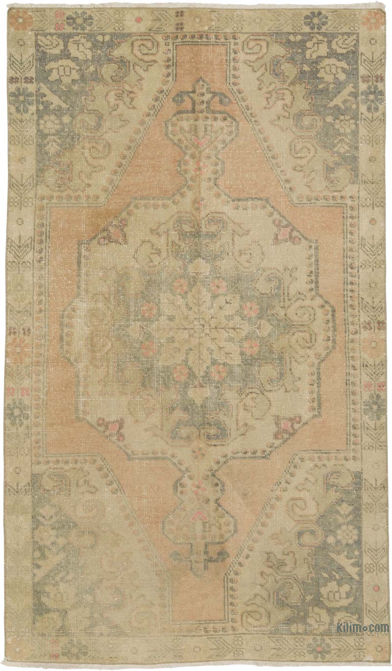 El Dokuma Vintage Halı - 132 cm x 222 cm - K0088134