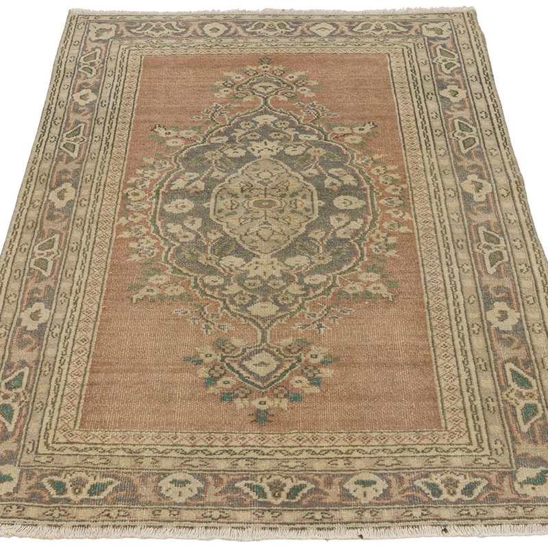 El Dokuma Vintage Halı - 75 cm x 117 cm - K0088137