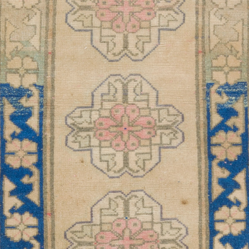 Alfombra Vintage Turca Anudada a Mano - 65 cm x 103 cm - K0088139