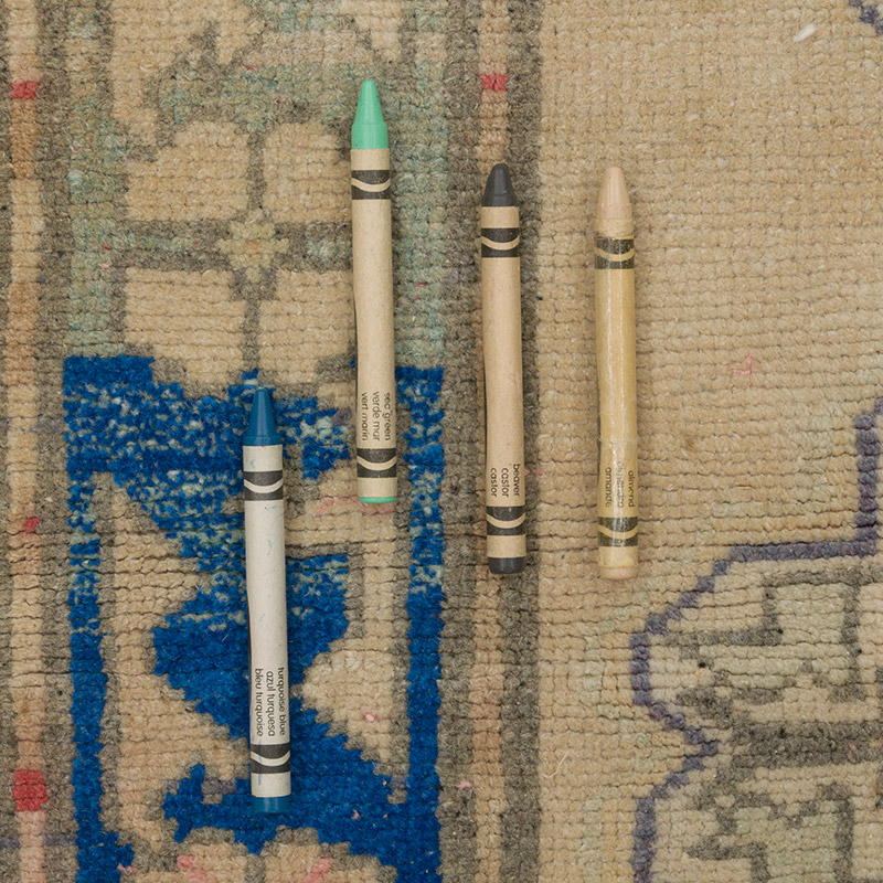 Alfombra Vintage Turca Anudada a Mano - 65 cm x 103 cm - K0088139