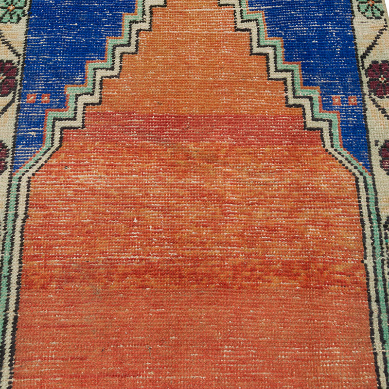 Alfombra Vintage Turca Anudada a Mano - 66 cm x 109 cm - K0088142