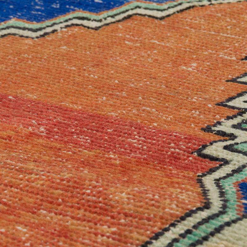 Alfombra Vintage Turca Anudada a Mano - 66 cm x 109 cm - K0088142