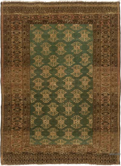 Vintage Turkish Hand-Knotted Rug - 2' 10" x 3' 9" (34" x 45")