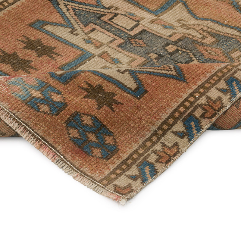 Alfombra Vintage Turca Anudada a Mano - 65 cm x 107 cm - K0088144