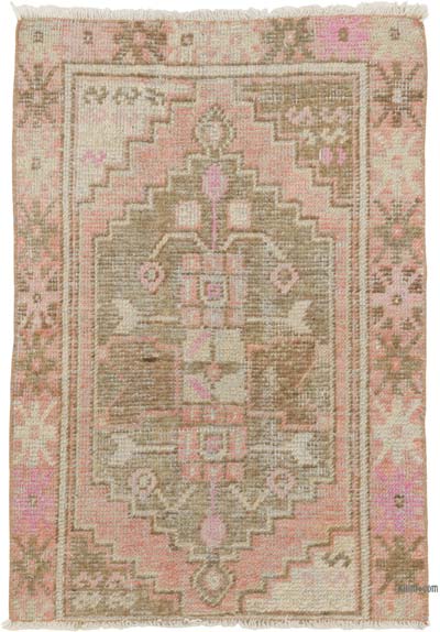 El Dokuma Vintage Halı - 72 cm x 102 cm