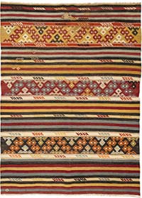 Vintage Balikesir Kilim Rug - 3' 4" x 4' 7" (40" x 55")