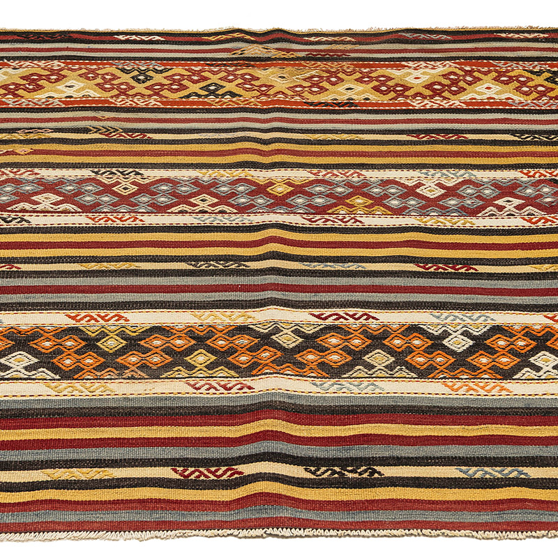 Vintage Balikesir Kilim Rug - 3' 4" x 4' 7" (40" x 55") - K0088150