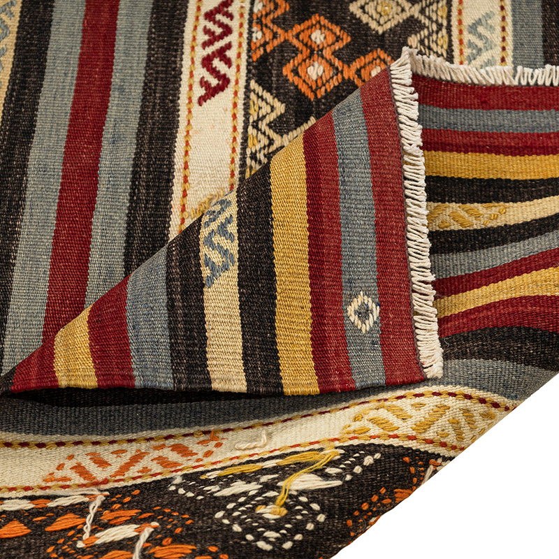 Vintage Balikesir Kilim Rug - 3' 4" x 4' 7" (40" x 55") - K0088150
