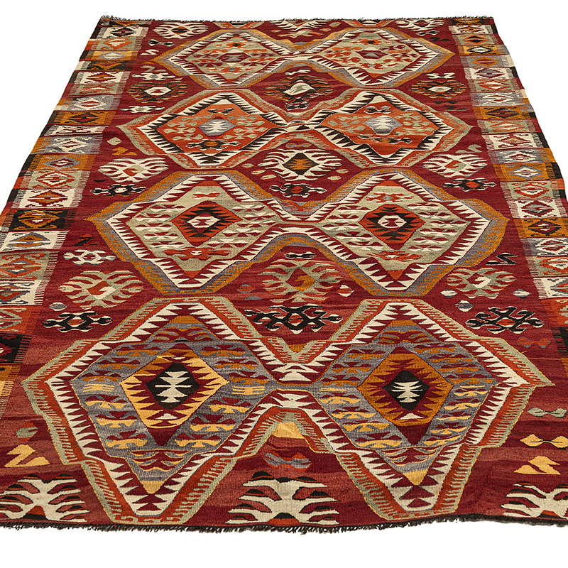 Vintage Mut Kilim Rug - 5'  x 8' 8" (60" x 104") - K0088151