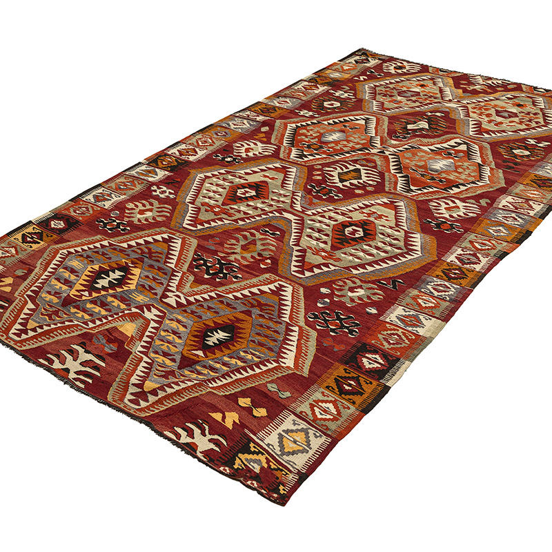 Vintage Mut Kilim Rug - 5'  x 8' 8" (60" x 104") - K0088151
