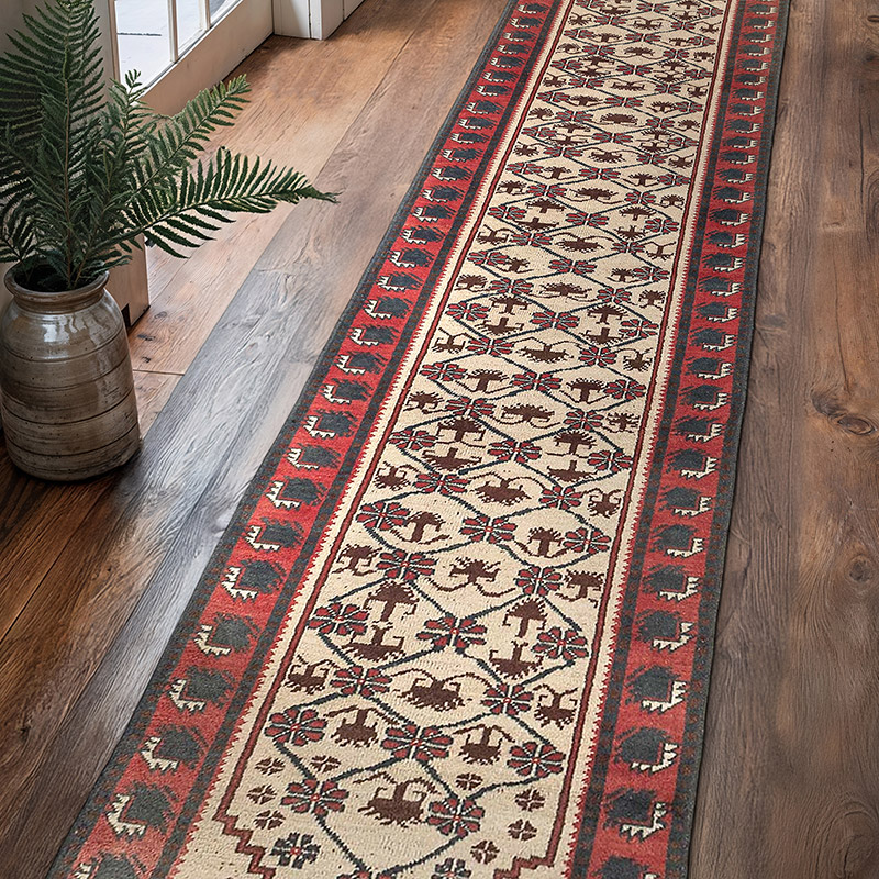 Vintage Turkish Hand-Knotted Runner - 2' 7" x 12'  (31" x 144") - K0088162