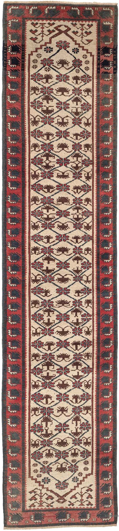 Vintage Anadolu Yolluk - 80 cm x 366 cm