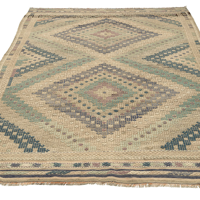 Vintage Anatolian Jijim Rug - 5' 8" x 8' 1" (68" x 97") - K0088163