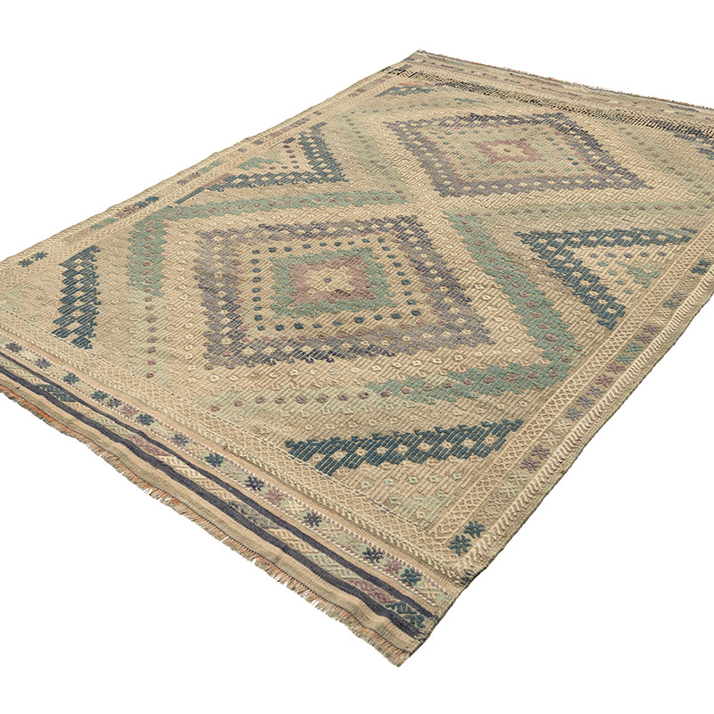 Vintage Anatolian Jijim Rug - 5' 8" x 8' 1" (68" x 97") - K0088163