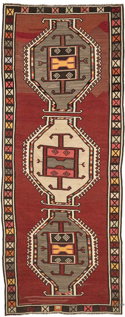 Alfombra Kars Kilim Vintage - 137 cm x 340 cm
