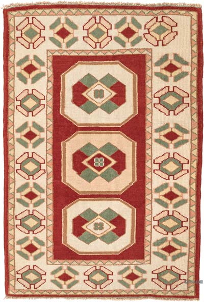 El Dokuma Vintage Halı - 84 cm x 124 cm