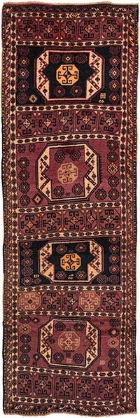 Antique Malatya Rug - 3' 7" x 10' 10" (43" x 130")