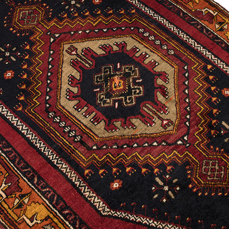 Alfombra Vintage Turca Anudada a Mano - 110 cm x 243 cm - K0088188