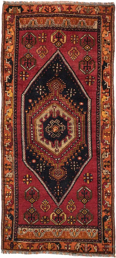 El Dokuma Vintage Halı - 110 cm x 243 cm