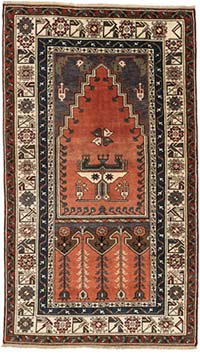 El Dokuma Vintage Halı - 133 cm x 230 cm